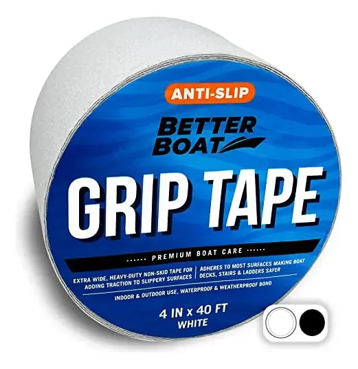 Fita Antiderrapante Para Escadas Ao Ar Livre Última Intervenção, Fita De Aderência Antiderrapante Para Escadas E Tração De Degraus, Antiderrapante, Impermeável, 4 Polegadas X 40 Pés, Rolo De