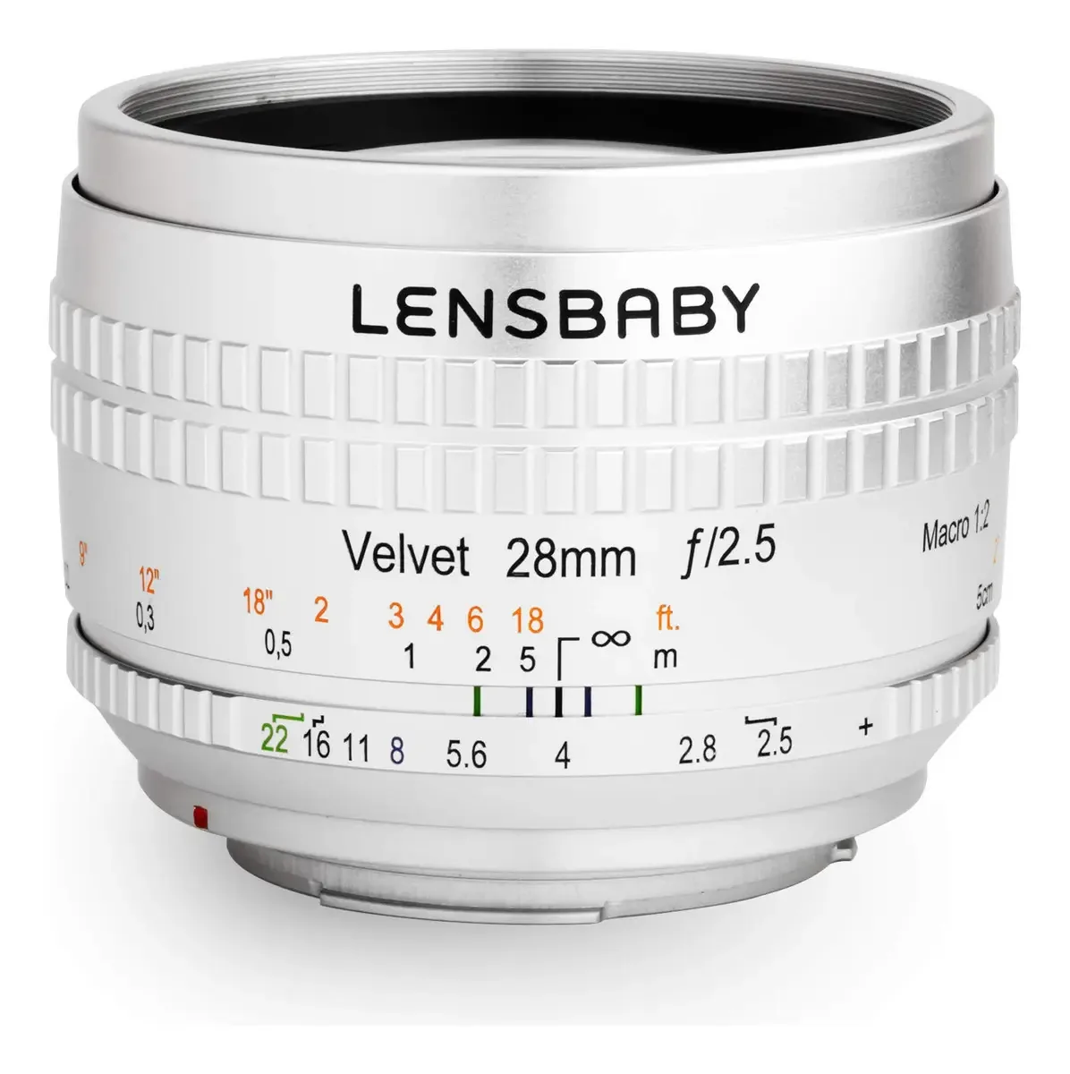 Lensbaby Velvet 28 Para Canon Ef (prateado)