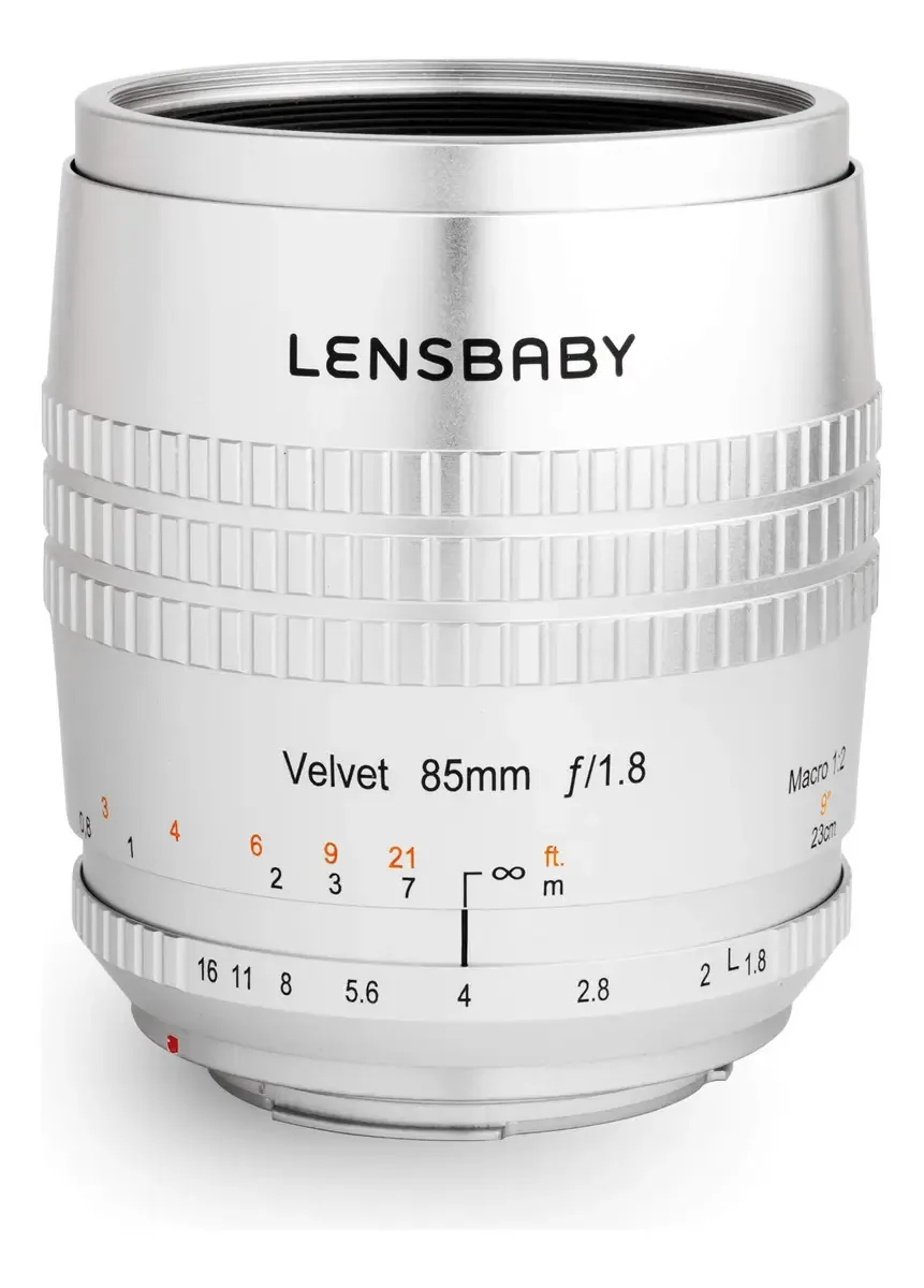 Lensbaby Velvet 85 Para Micro 4/3 (prata)