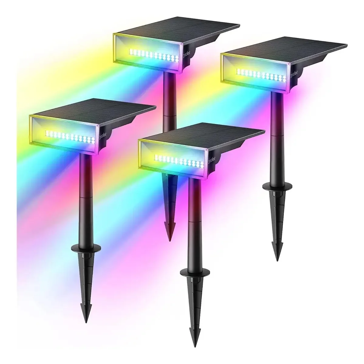 Holofotes solares ao ar livre Luzes solares ajustáveis