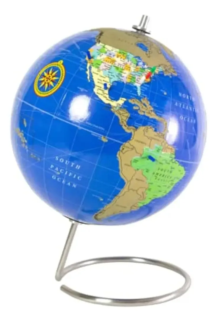 Globo magnético mundial da sala de aula, esfera magnética permanente