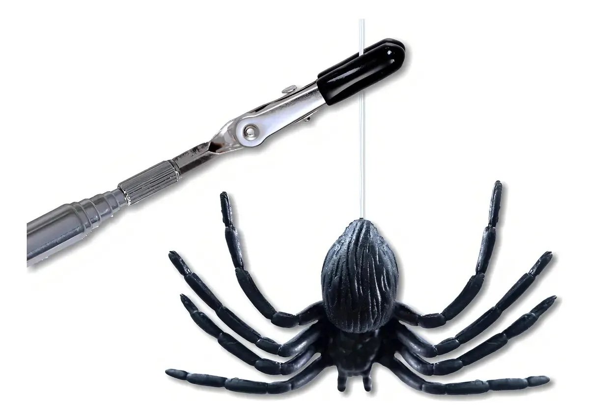 Antena telescópica e comprimento do kit Fake Spider Prank