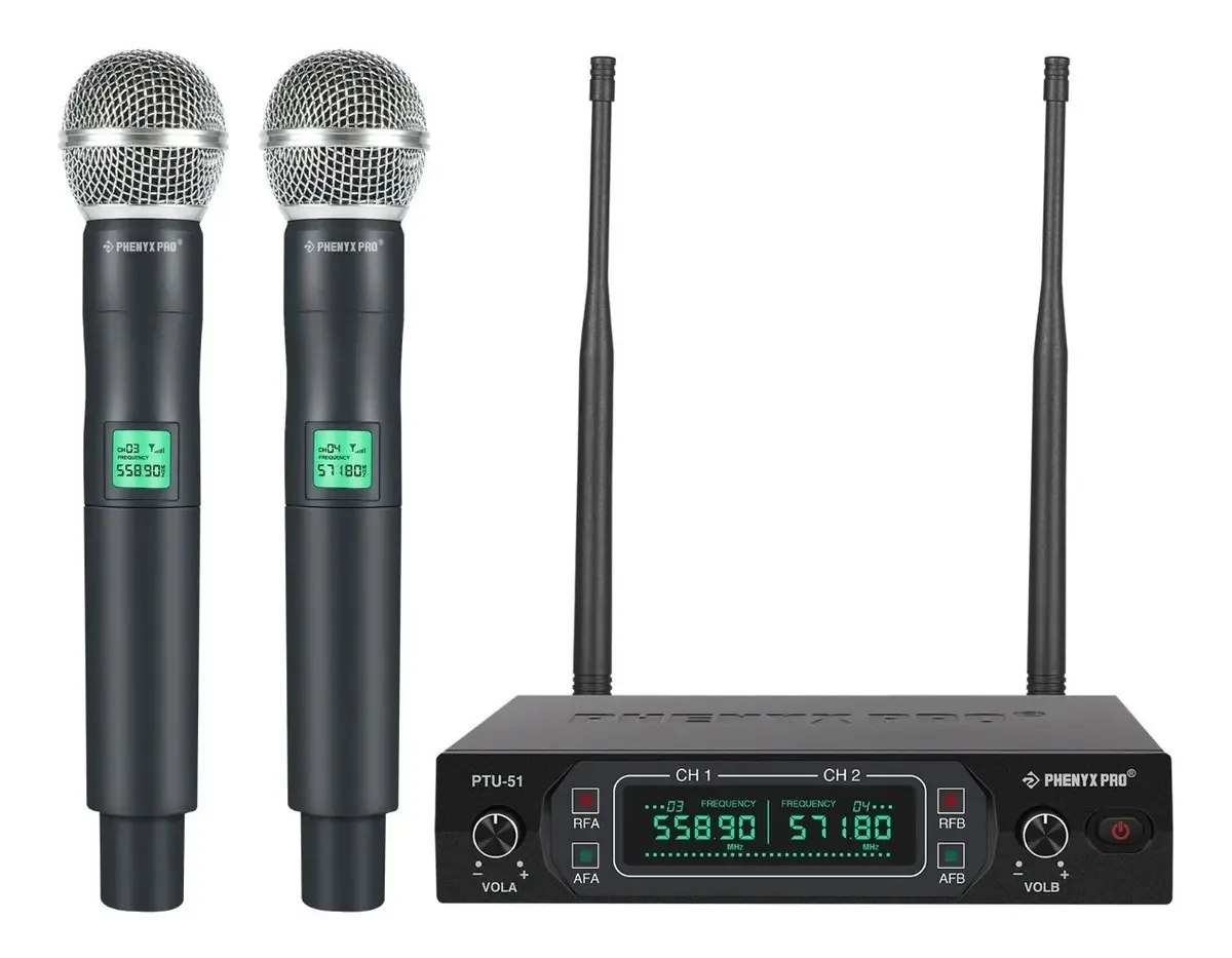 Microfones cardióides dinâmicos Phenyx Pro PTU-51