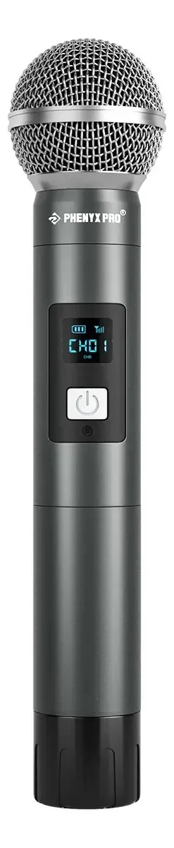 Microfone sem fio portátil Phenyx Pro, microfone Di. Cor Preto