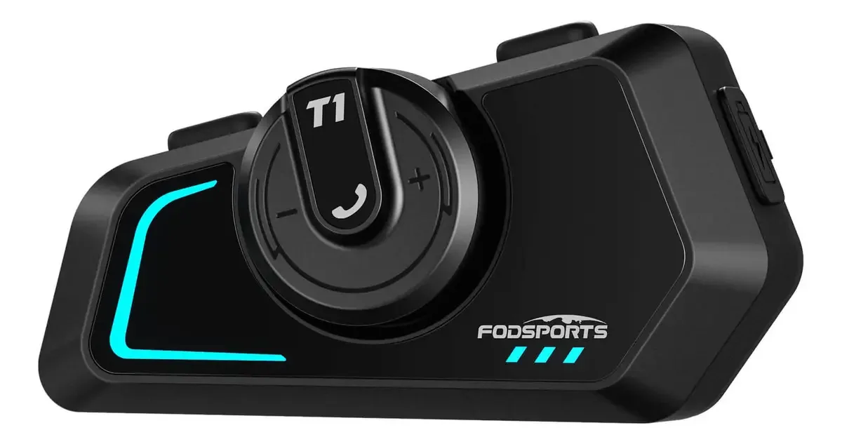 Intercomunicador para capacete de motocicleta Fodsports T1 Bluetooth 5.4
