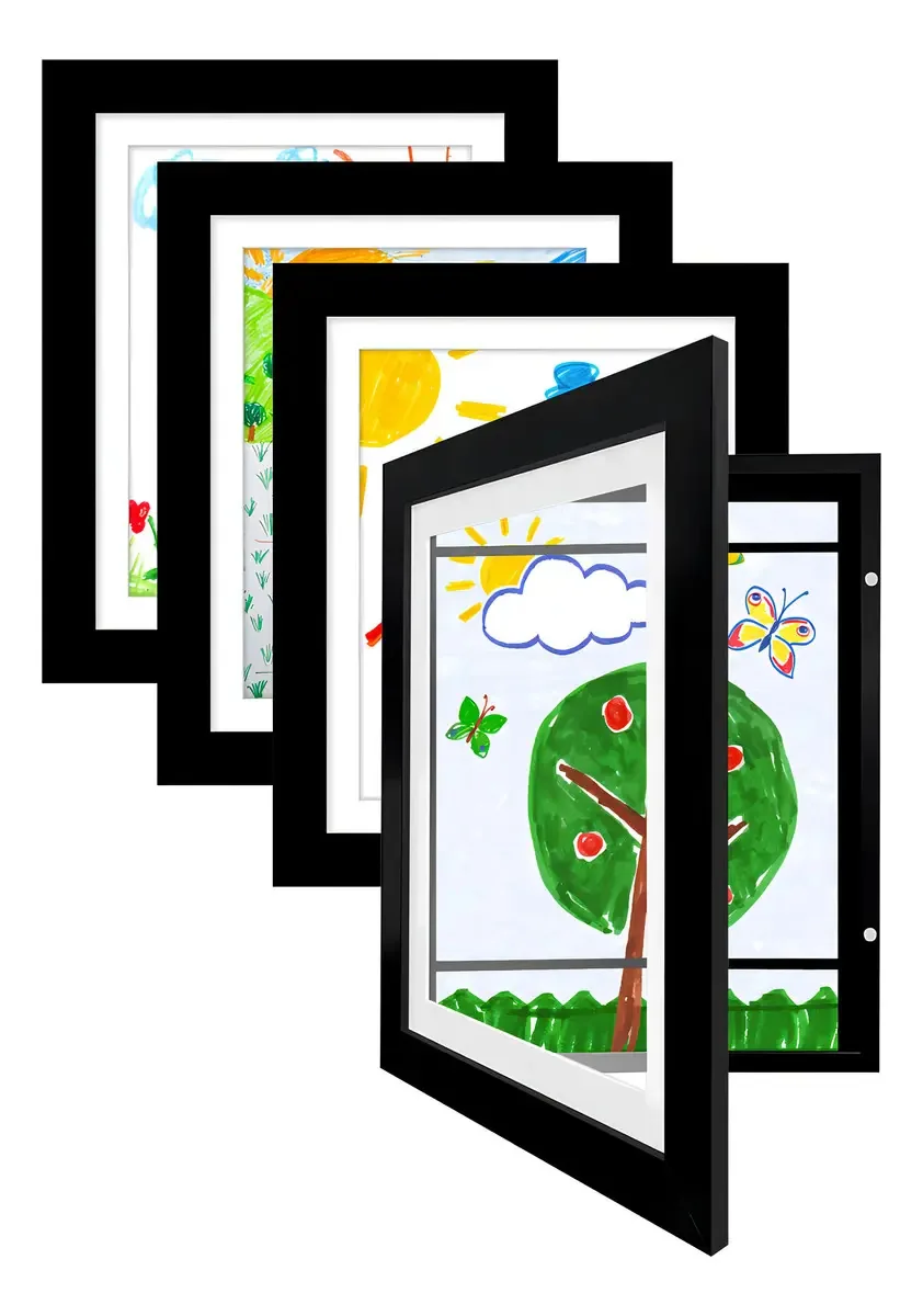 Porta-retratos Americanflat Black 10 x 12,5 para trabalho D