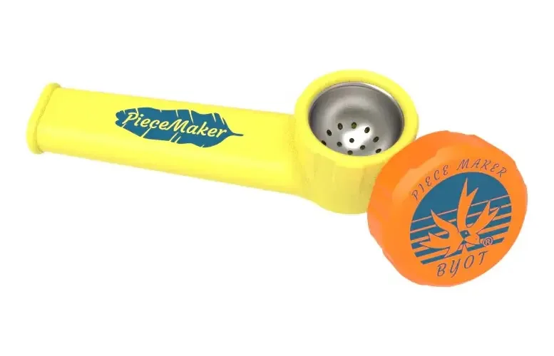 Tubo de silicone Karma com tampa de 9 cm, cor amarelo yuca