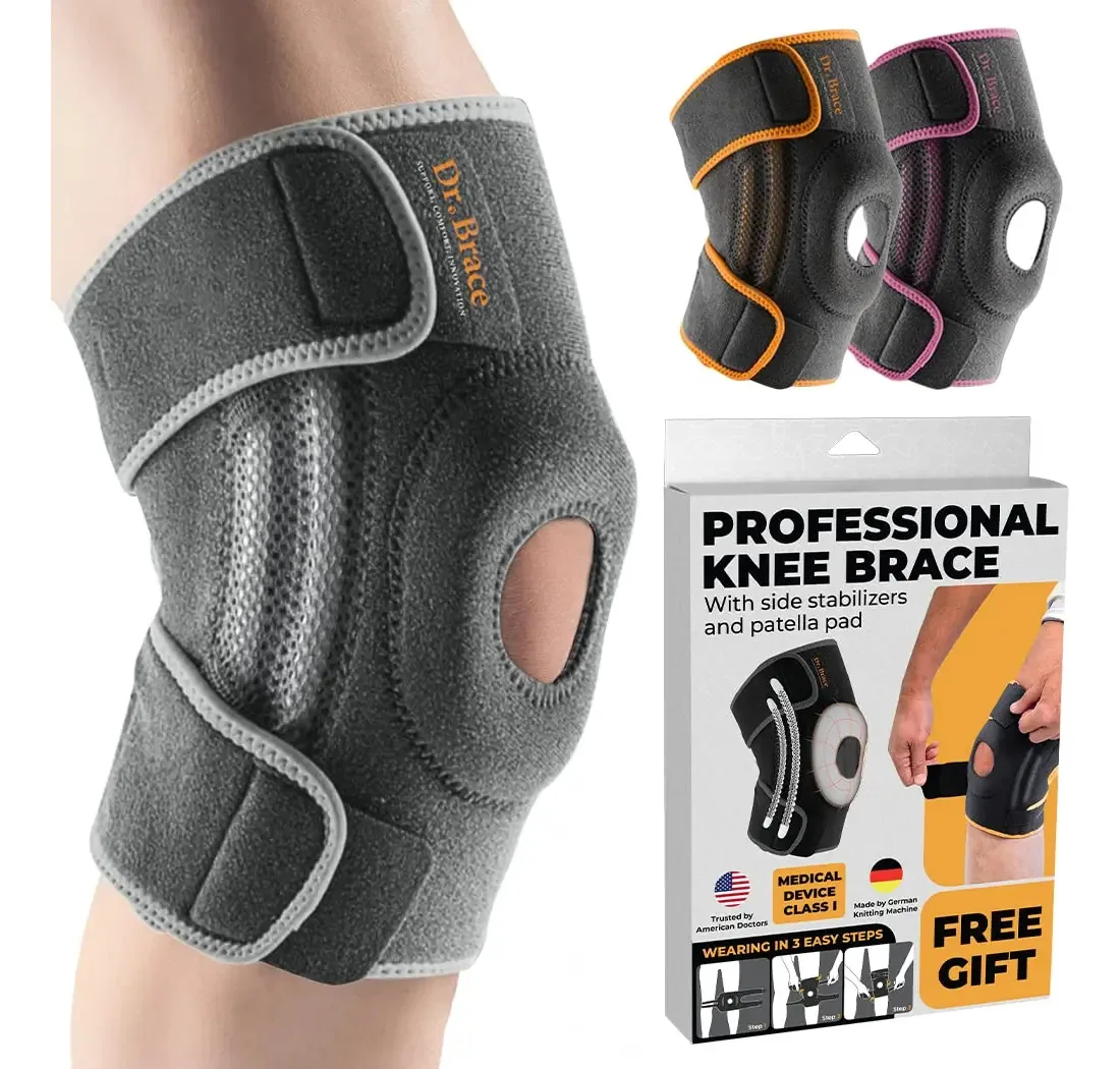 Joelheira Dr. Brace Elite com estabilizadores laterais e Al