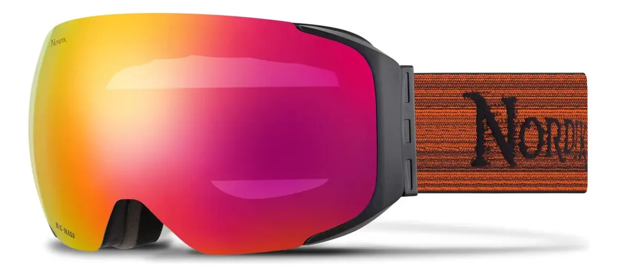 Óculos de esqui Nordik Hod Otg Diamant com lentes antiembaçantes e cor da lente colorida da moldura