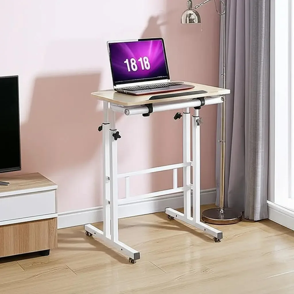 Mesa de pé móvel ajustável Soges Mesa de trabalho em pé
