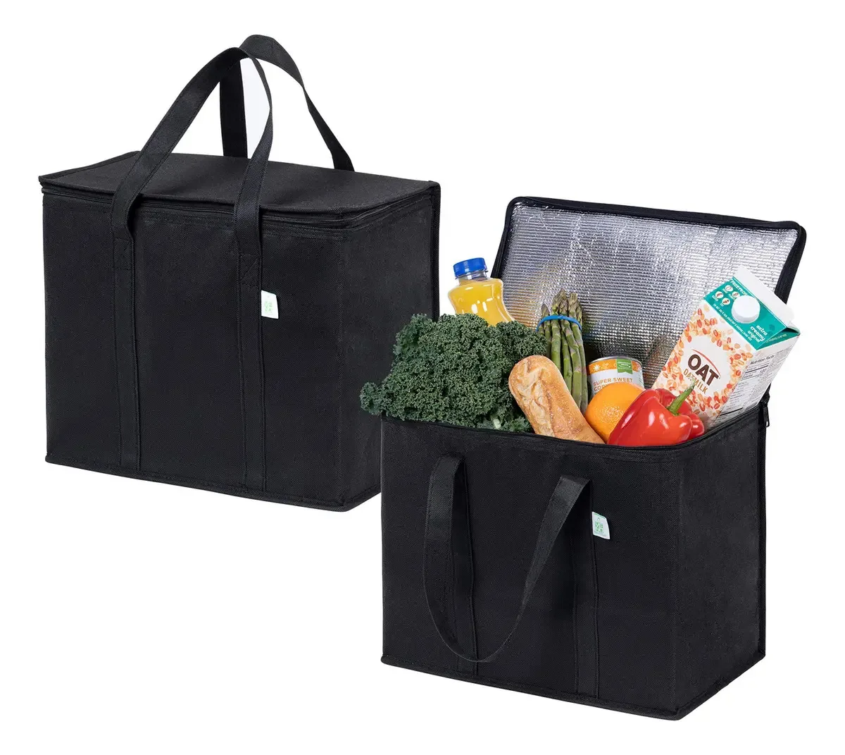 Pacote Veno de 2 bolsas térmicas reutilizáveis e isoladas