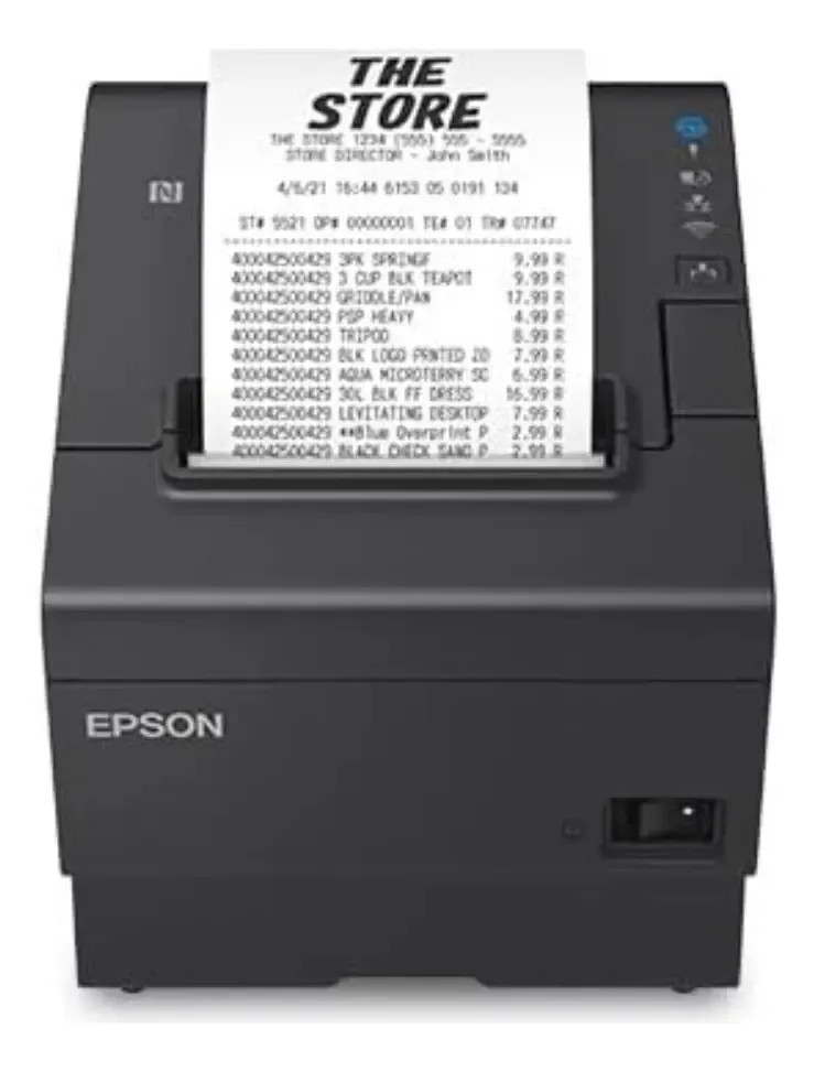 Impressora térmica de recibos de estação única - Epson TM-T88vii Omnilink C31cj57052, cor preta