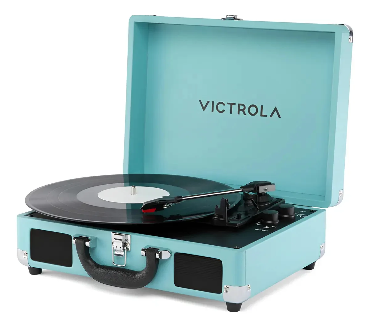 Toca-discos Bluetooth para mala Victrola Journey Ii Turquoi Lavender Color