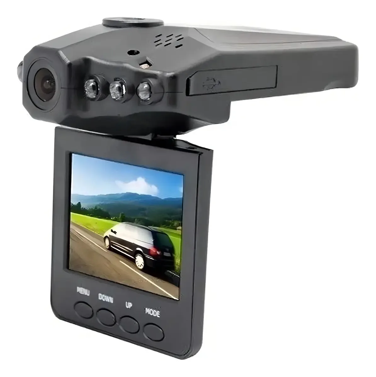 Câmera Veicular Black One BK-CD657 DVR Visão Noturna Full HD Monitor LCD 2,5"