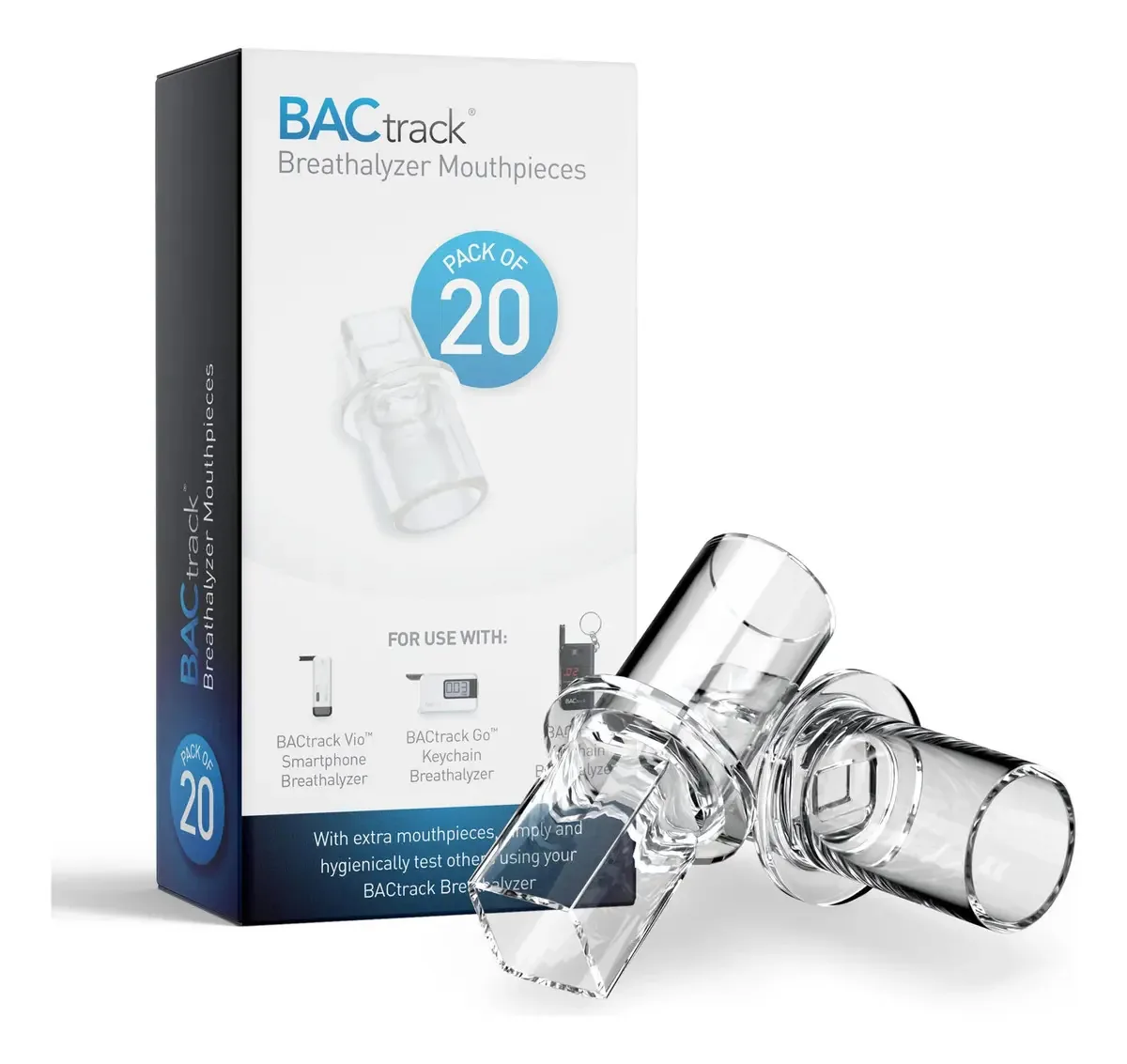Bocais Para Bafômetro Bactrack Pacote Com 20 Peças