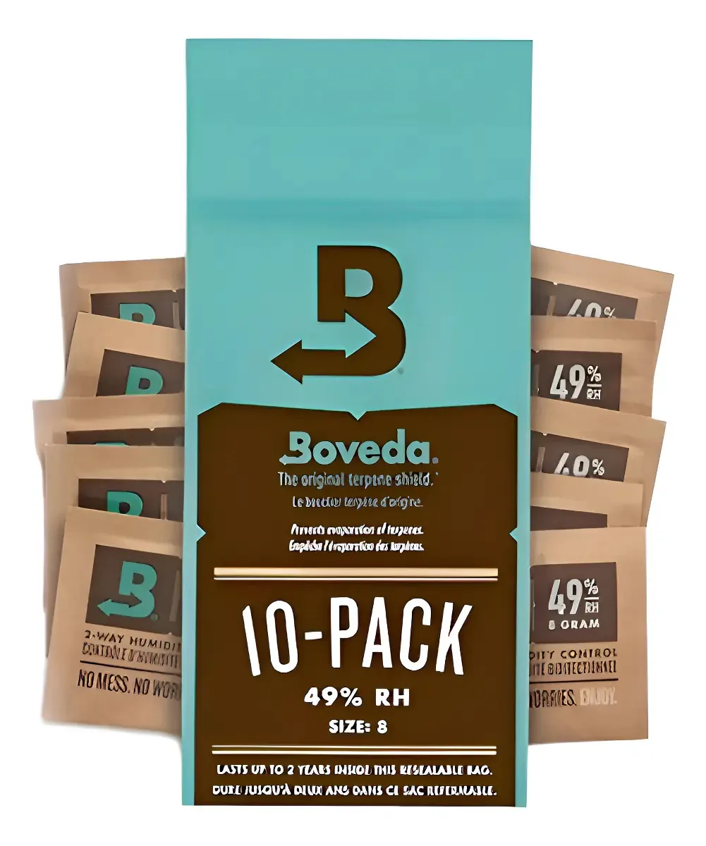 Controle de umidade bidirecional Boveda 49% Rh, tamanho 8 | 10 unidades cáqui