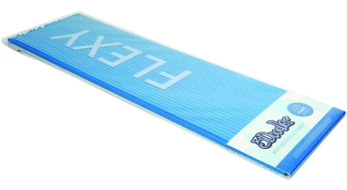 Caneta de impressão 3D de plástico 3doodler Flexy Blue X25 Str