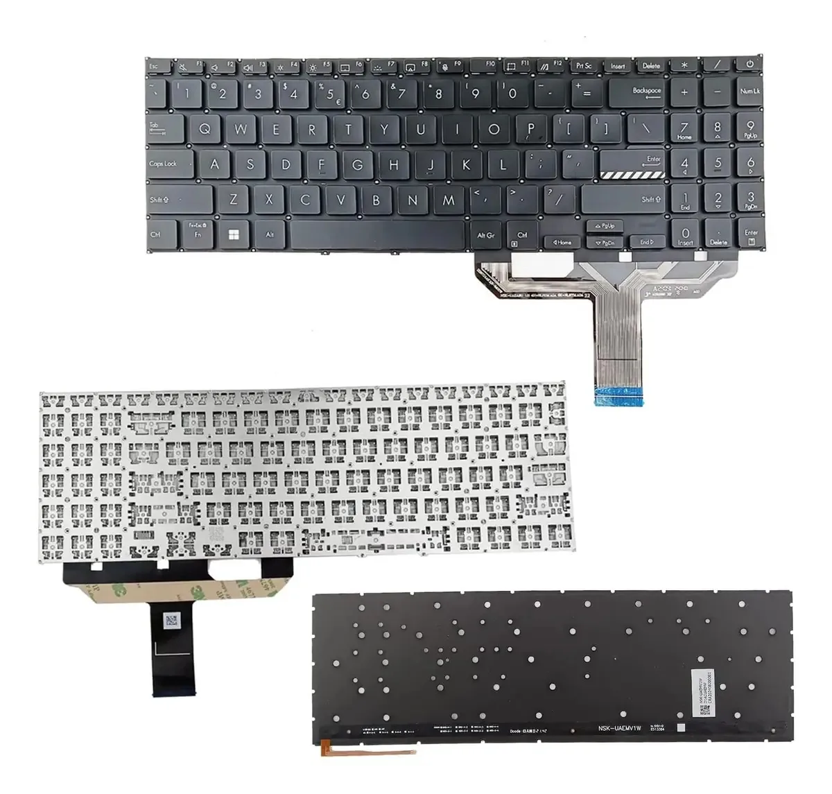 Teclados para notebooks e netbooks Sunmall VivoBook X1602 cor preta