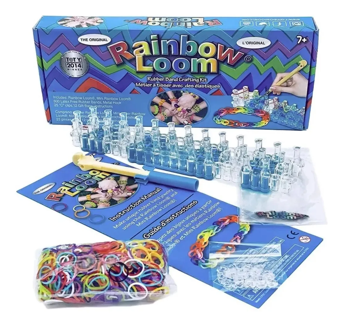 Pulseiras e acessórios de criação do kit Rainbow Loom® para meninas Ev