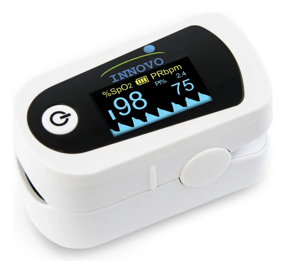 Monitor de oxigênio no sangue com oxímetro de pulso de ponta de dedo Innovo Premium