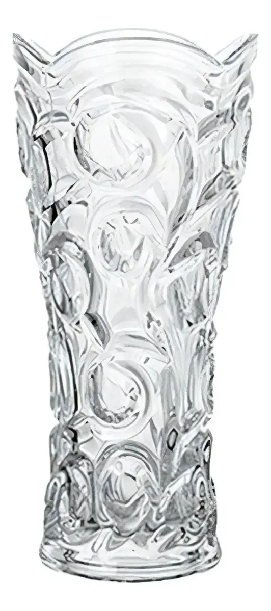 Vaso decorativo Vaso de marca Vasos Mx Glass Cut Glass Espirais decorativas modernas