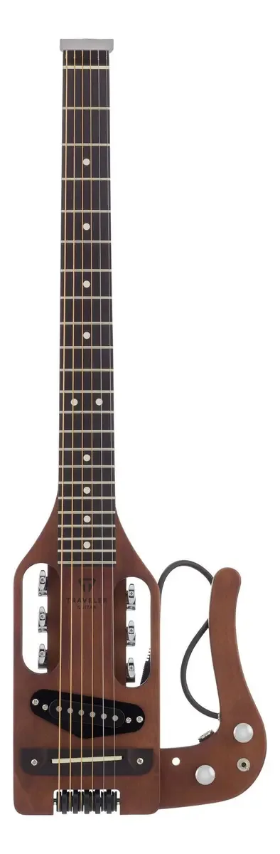 Guitarra de 6 cordas Traveler Pro Series (marrom antigo), D. cor marrom antigo