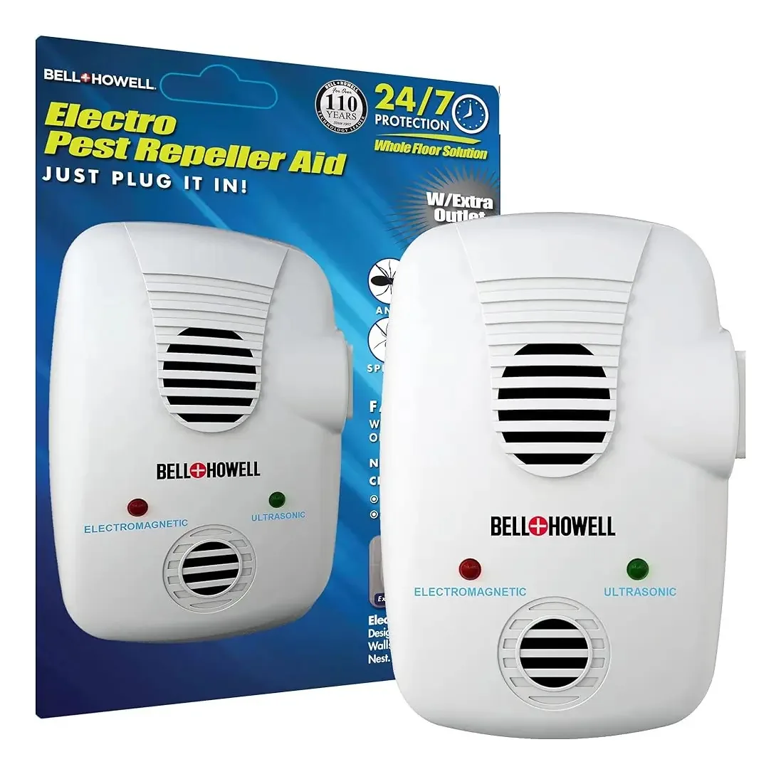 Repelente de pragas eletromagnético e ultrassônico Bell+ Howell