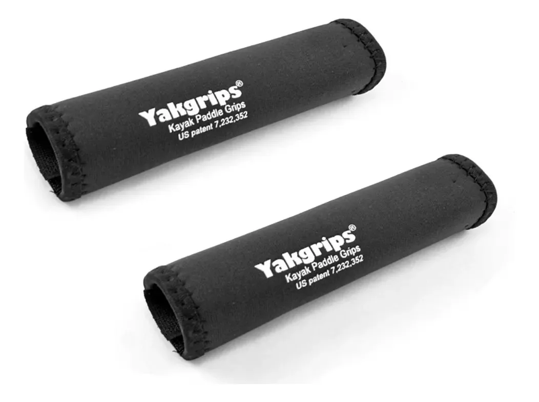 Alças de remo de caiaque Yakgrips (1 par), pretas - Solid Shaft N