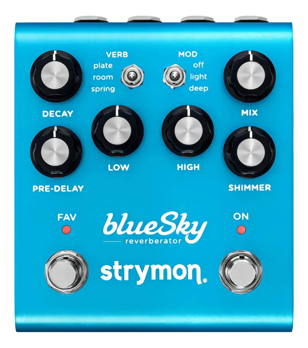 Pedal Reverb Strymon BlueSky V2 para Guitarra Elétrica