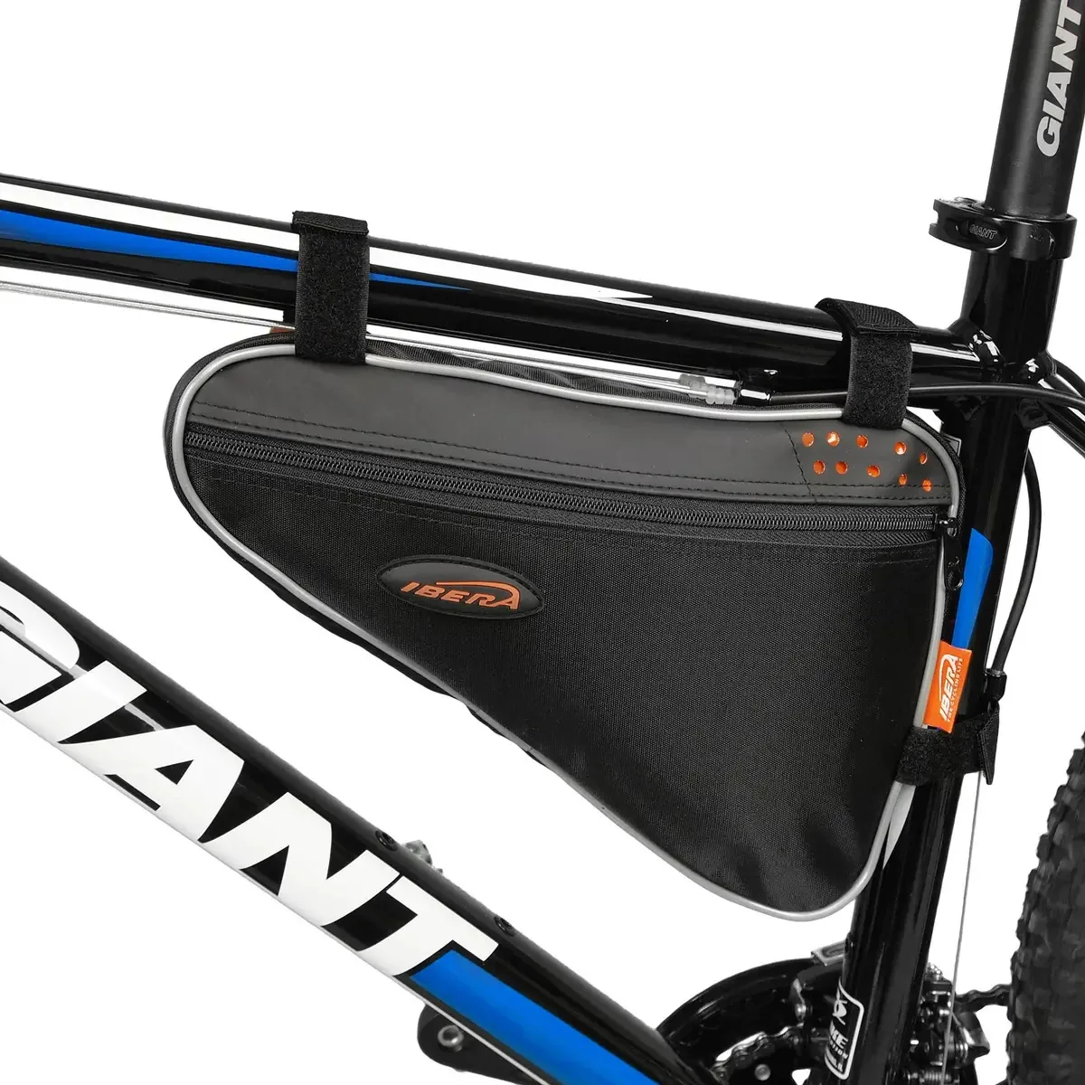 Bolsa triangular Ibera com estrutura de bicicleta