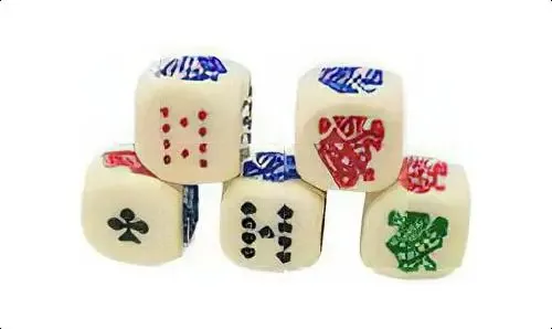 Dados De Pôquer De 6 Lados Da Vinci