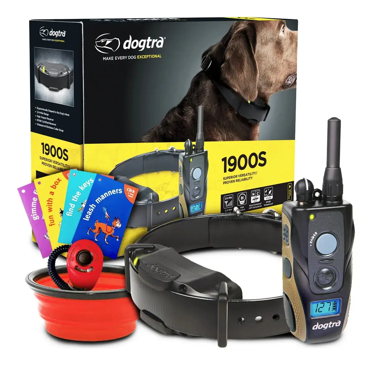 Dogtra 1900s - Coleiras antilatidos para cães, coleira Ele