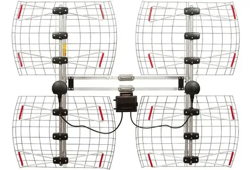 Antenas Direct Antenas de TV Bowtie de 8 elementos com alcance de 70 milhas