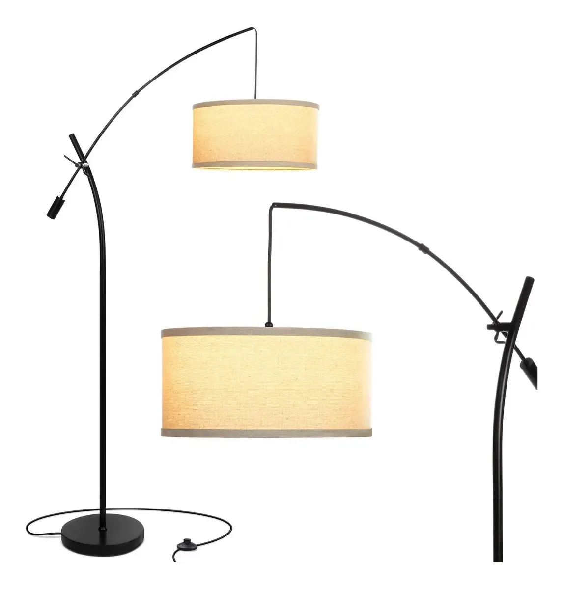 Brightech Grayson - Luminária de chão LED, lâmpada D moderna