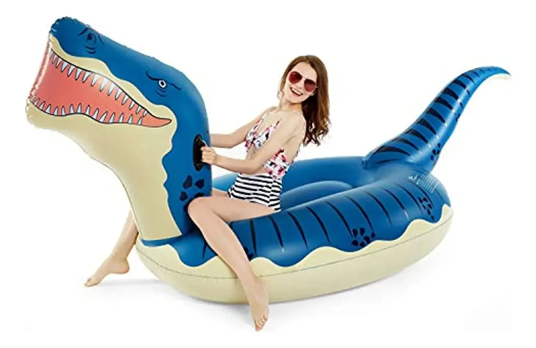 Flutuador de piscina inflável de dinossauro Jasonwell para crianças