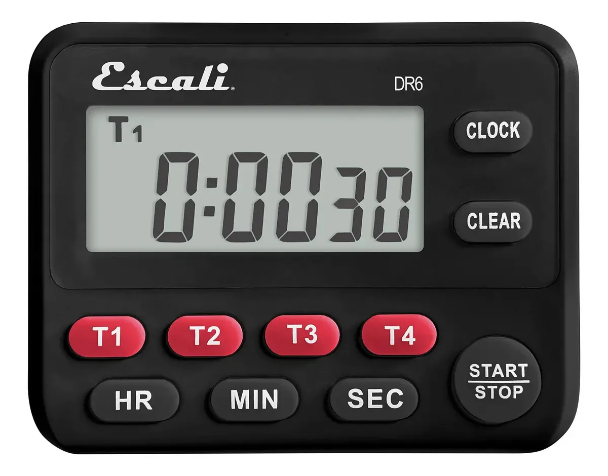 Temporizador de cozinha digital multitarefa