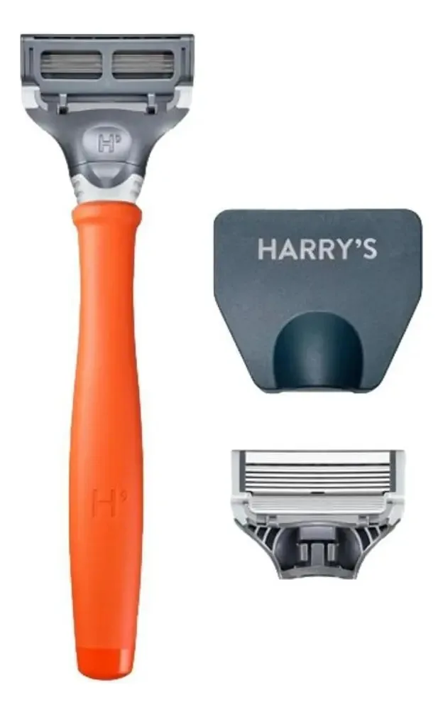 Aparelho De Barbear Harry's Laranja Com 2 Cartuchos