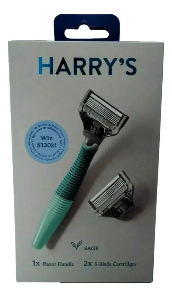 Harry's Sage Barbeador Descartável Verde Tropical com 5 Lâminas