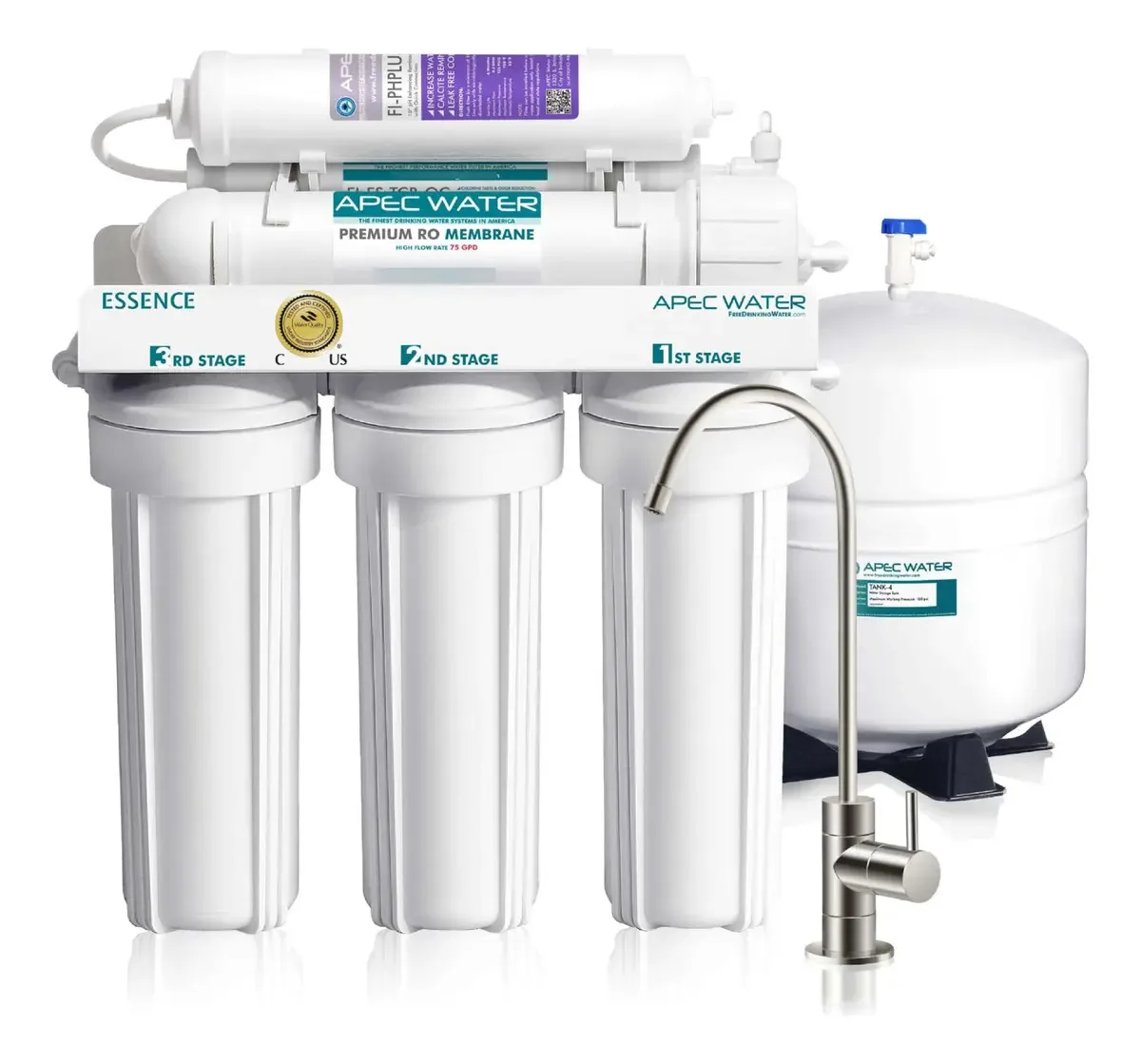 Sistema de filtragem de água Apec Roes-ph75 75 Gpd 6