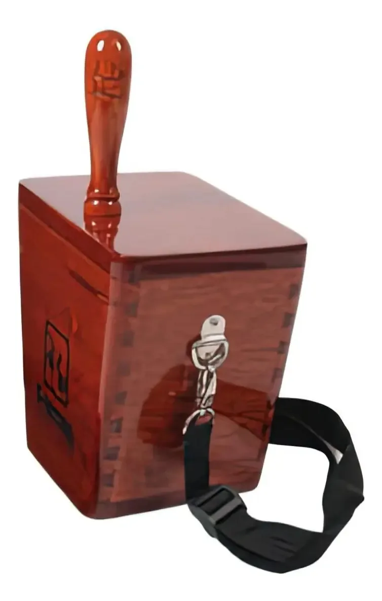 Um cajon de percussão de tempo, marrom (cj-cajit-01)