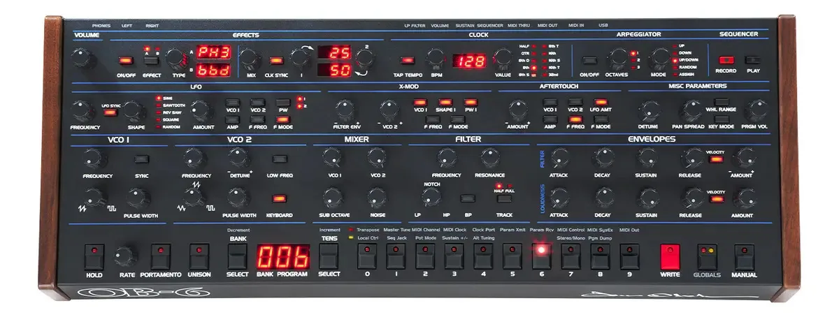 Módulo Sequential Oberheim Ob-6 Ob6 Sintetizador Analógico
