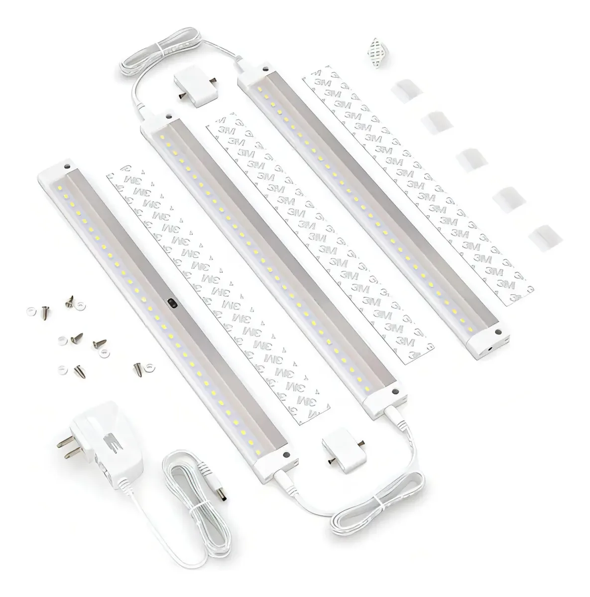 Eshine White Finish 3 painéis LED regulável de 11,8