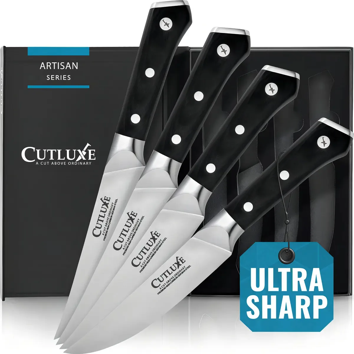 Conjunto de facas de carne Cutluxe com 4 facas de carro