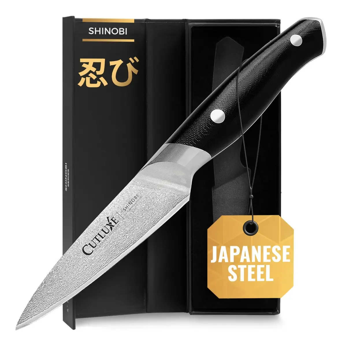 Faca para descascar e descascar Cutluxe Shinobi, faca de cozinha