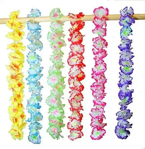 Colares havaianos Joyin, 36 peças de flores havaianas coloridas