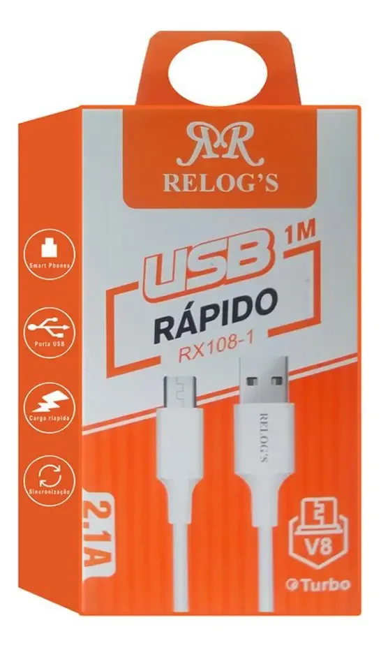 Cabo Usb Relog's V8