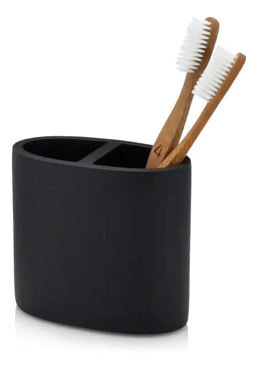 Porta-escovas de dentes Essentra Home Matte Black Pa