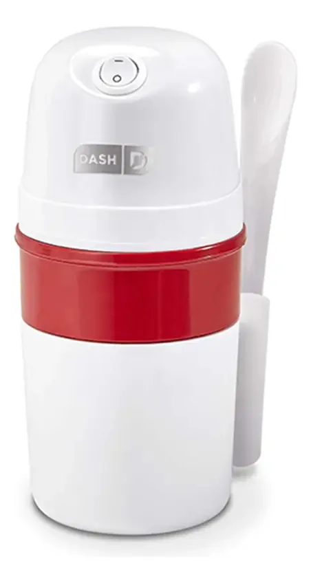 Máquina de sorvete pessoal com colher de cor branca/vermelha Frequência 60hz