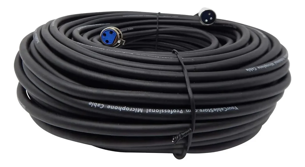 Seu cabo XLR de 150 pés Cabo de microfone de 3 pinos
