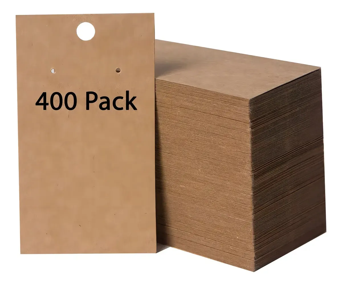 Pacote de 400 cartões para brincos Cartões porta-cartões
